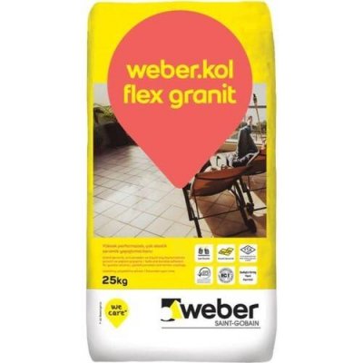 Weber Kol Flex Granit Yapıştırıcı Gri 25 kg